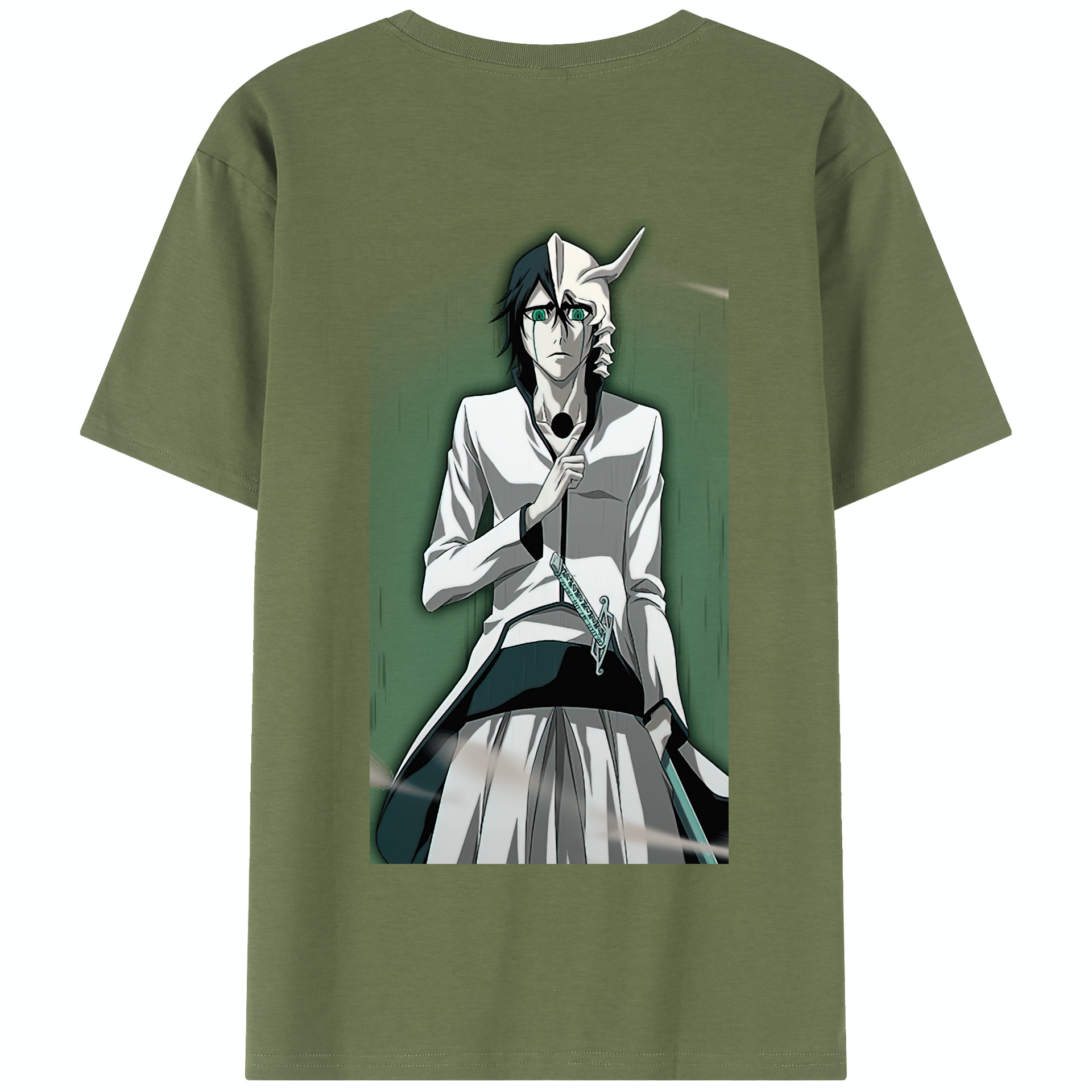 （画像用） ブリーチ ウルキオラ·シファー BLEACH Ulquiorra cifer 綿100％半袖Tシャツ（背面プリント）